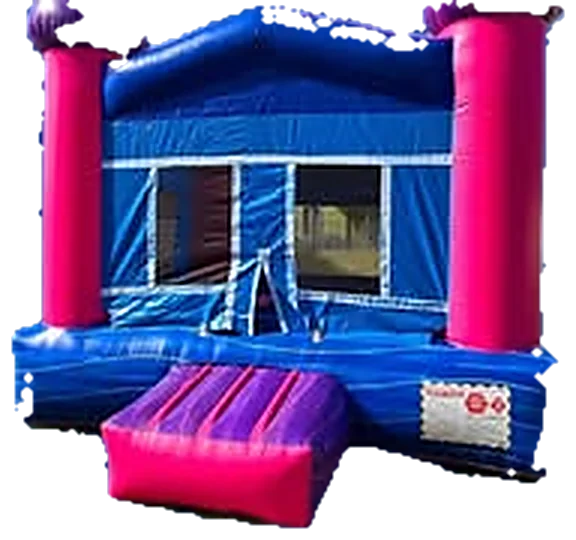 Castillo inflable 13x13 rosa y morado